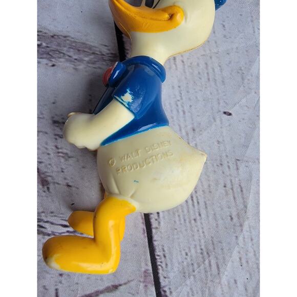 Vintage Disney Donald Duck Hard Plastic Figure Cake Topper Project Piece Read - Picture 3 of 7